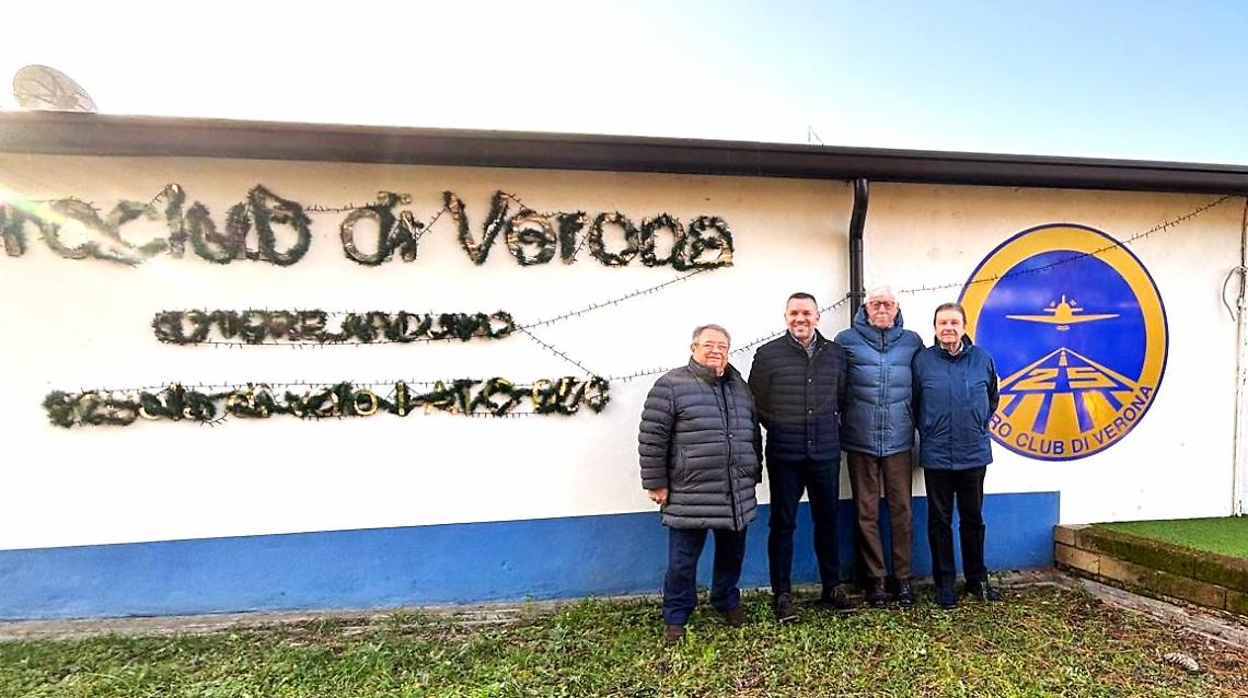 Ruzza in visita all&rsquo;Aero Club di Verona: &laquo;Un modello di eccellenza per il Nord Est&raquo;