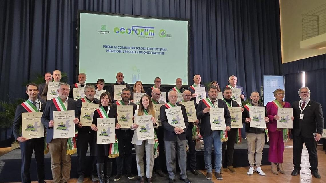 Comuni ricicloni 2025, Cadoneghe al top: raccolta differenziata all&rsquo;86%