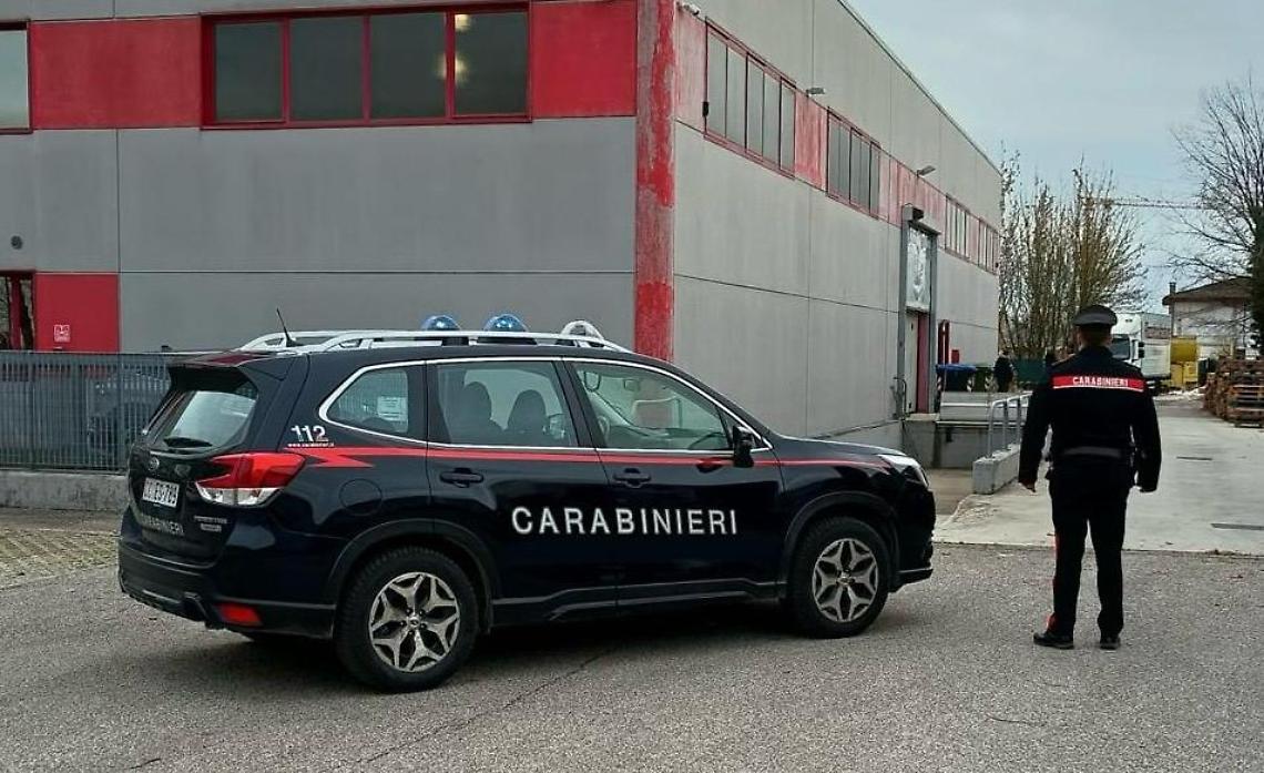 Foto dell'intervento dei Carabinieri