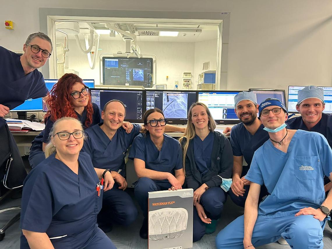 Bassano, Ospedale San Bassiano: nuova tecnica per pazienti con fibrillazione atriale e rischio emorragico