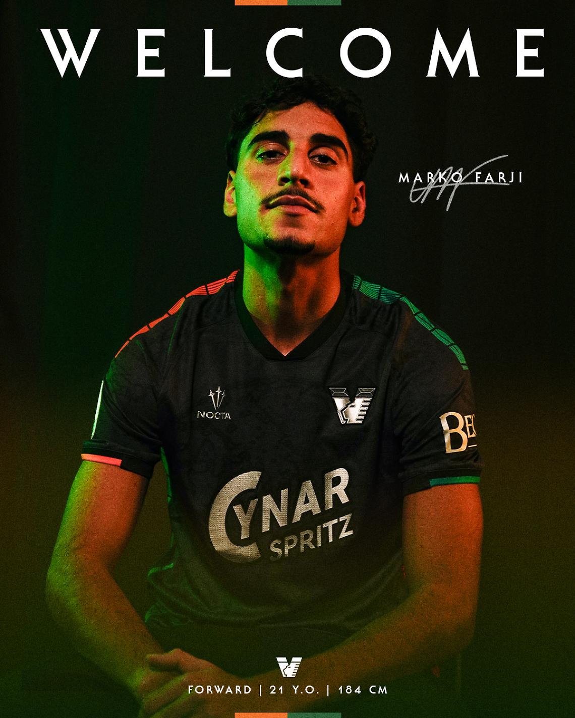 Il Venezia potenzia l&rsquo;attacco: arriva Marko Farji dalla Norvegia