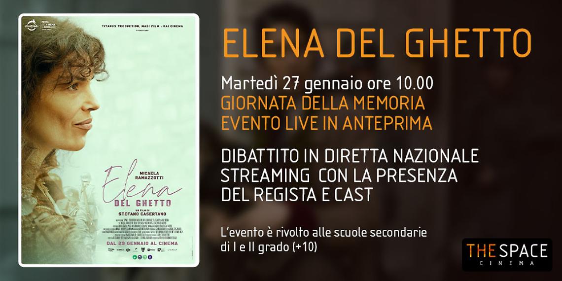 Giornata della Memoria, &ldquo;Elena del ghetto&rdquo;: anteprima speciale per le scuole al The Space Cinema Limena