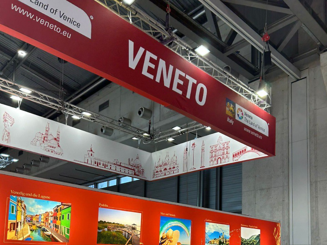 Foto dello stand della Regione Veneto alla fiera