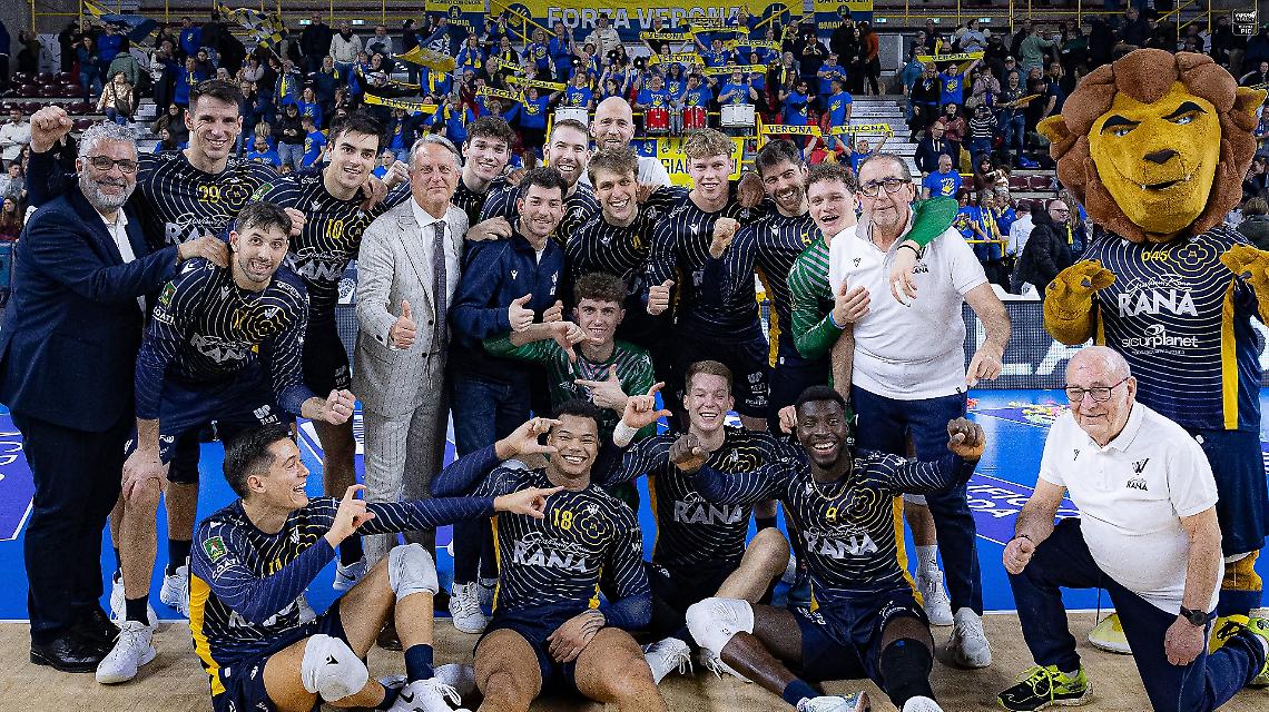 Rana Verona fa suo anche il derby veneto: Padova battuta in tre set