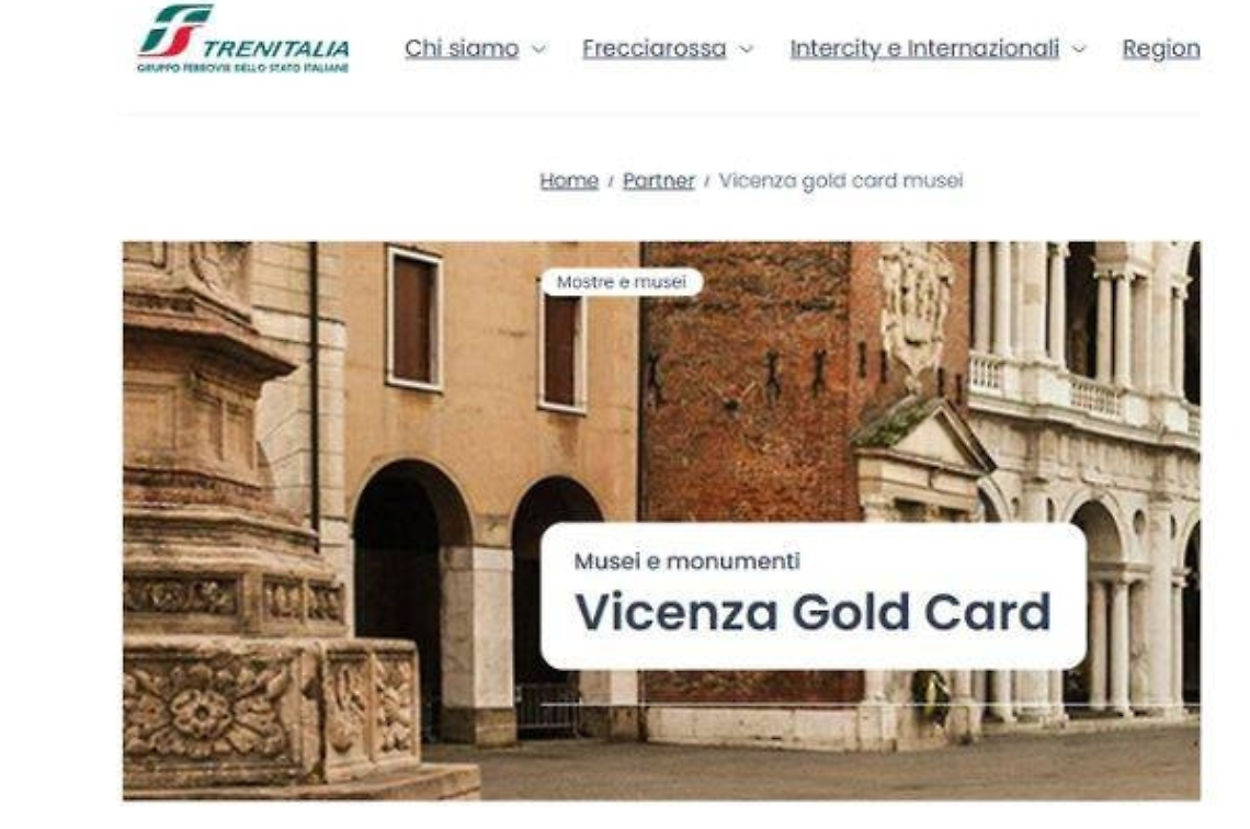 Trenitalia e Musei civici di Vicenza: raggiungi Vicenza in treno e visiti i musei della citt&agrave; a tariffa ridotta