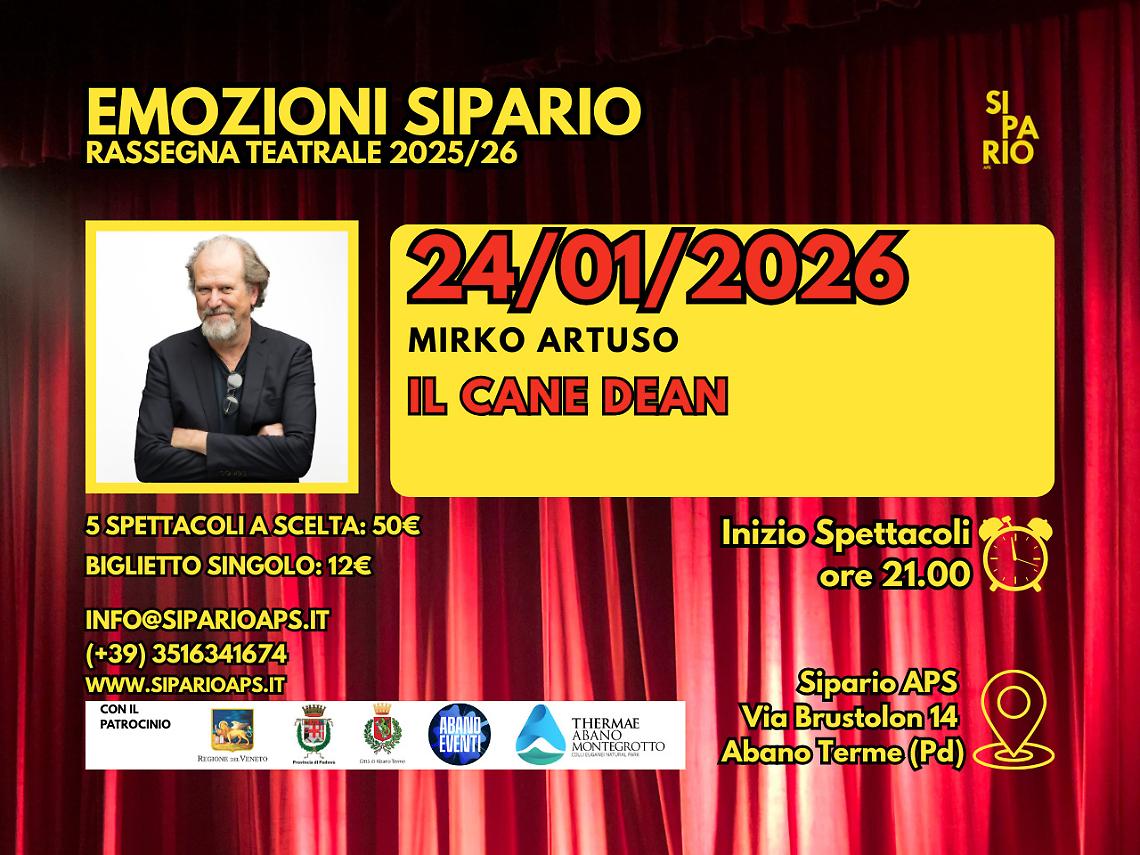 Il Cane Dean: un racconto teatrale emozionante dedicato a Vitaliano Trevisan
