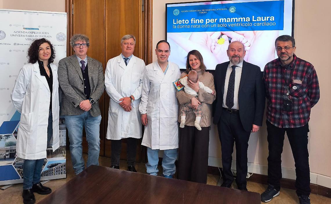 Nata con met&agrave; cuore, oggi &egrave; mamma: la storia di Laura e della piccola Atena salvate a Verona 