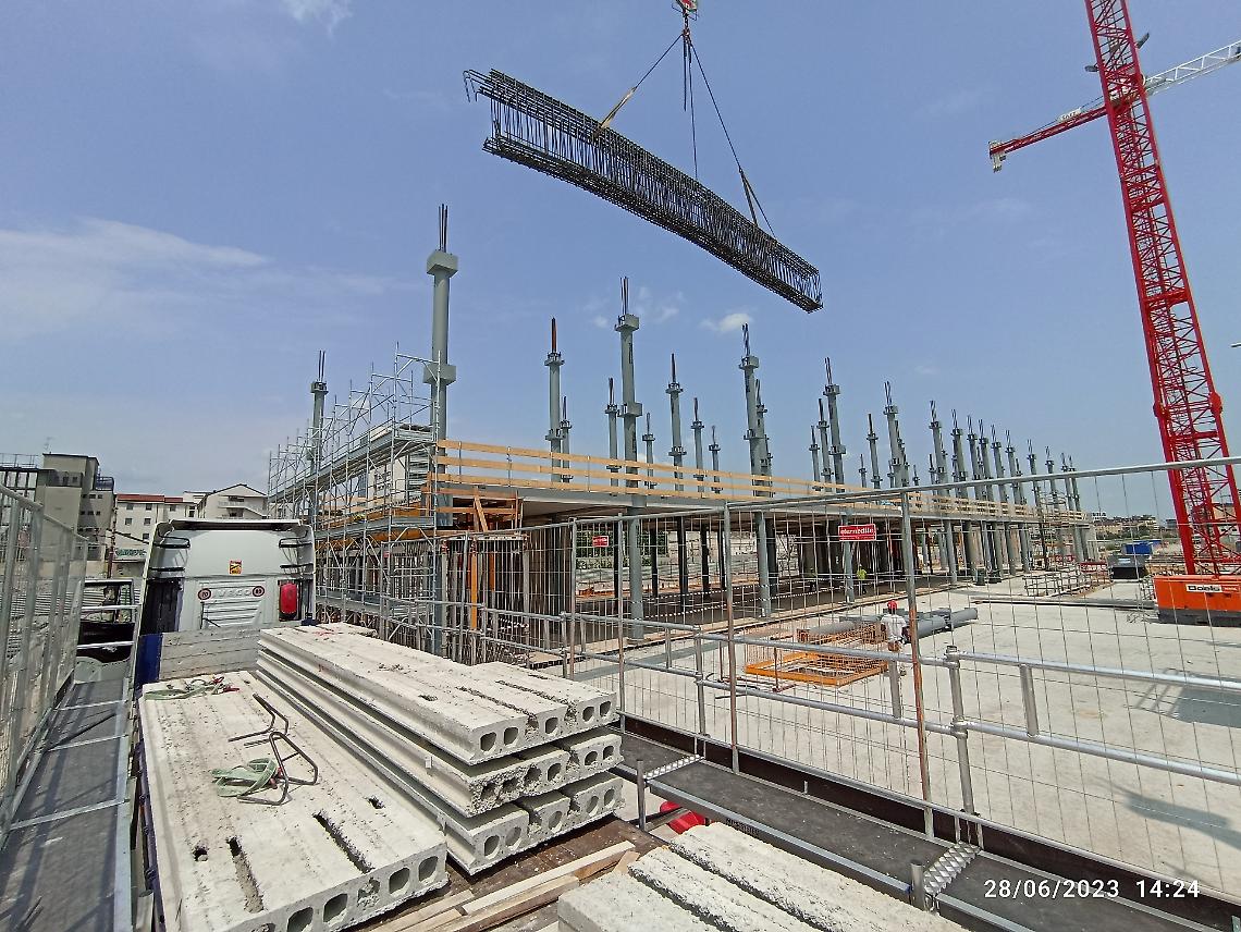 Il cantiere del villaggio olimpico