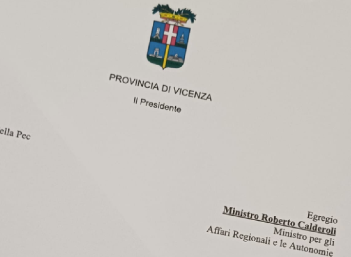 La lettera al ministro Calderoli