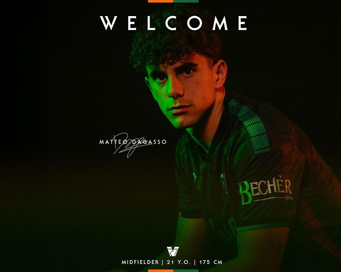 Venezia FC, colpo a centrocampo: ufficiale l&rsquo;arrivo di Matteo Dagasso