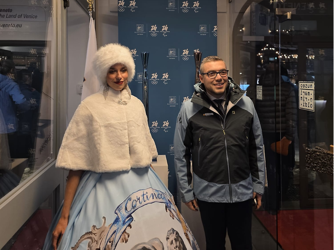 Lucas Pavanetto, vicepresidente regionale, all'inaugurazione di Casa Veneto