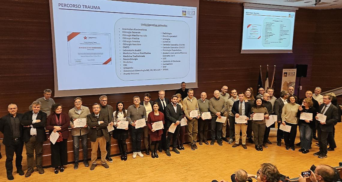&ldquo;Rete del Trauma&rdquo; dell&rsquo;Ulss 3 Serenissima ottiene certificazione internazionale di eccellenza