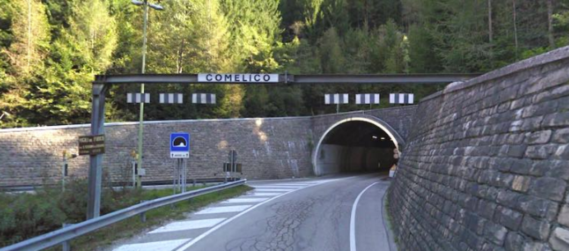 Galleria del Comelico: sospesi i lavori per garantire il traffico durante le Olimpiadi
