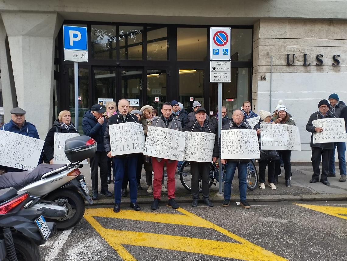 sit in per ospedale piove