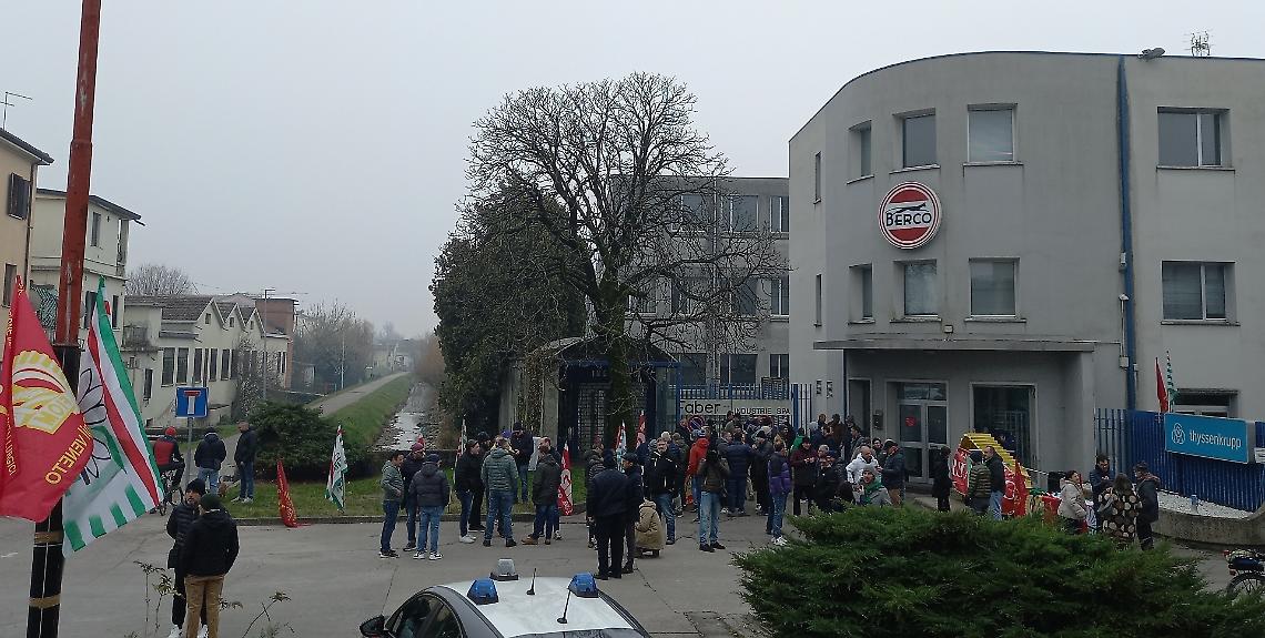 Manifestazione alla Berco