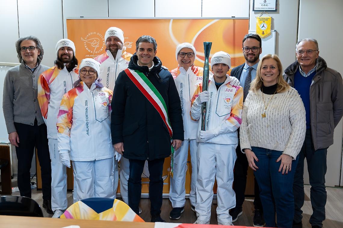 Abano Terme si illumina con la fiamma olimpica