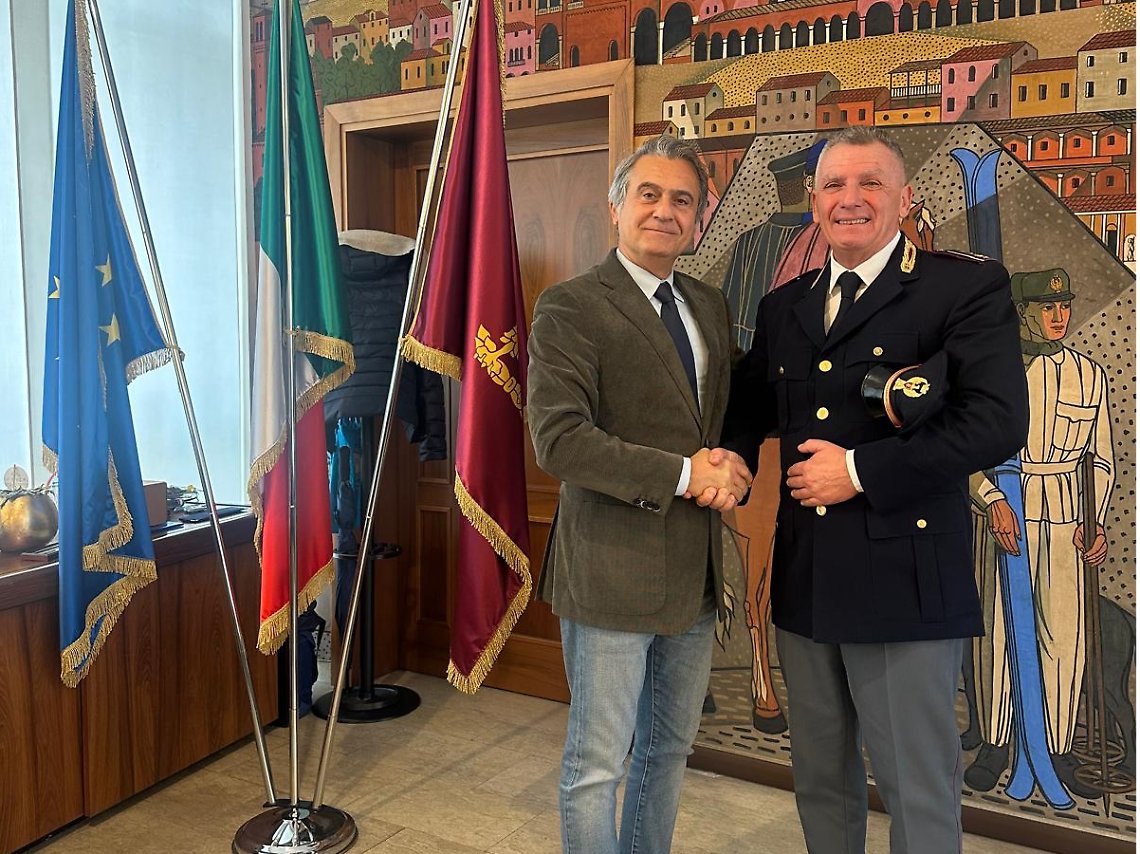 Scudellaro con il Questore Odorisio