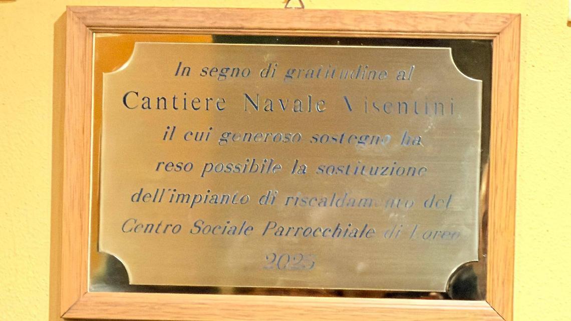 Loreo ringrazia il Cantiere  Navale Visentini