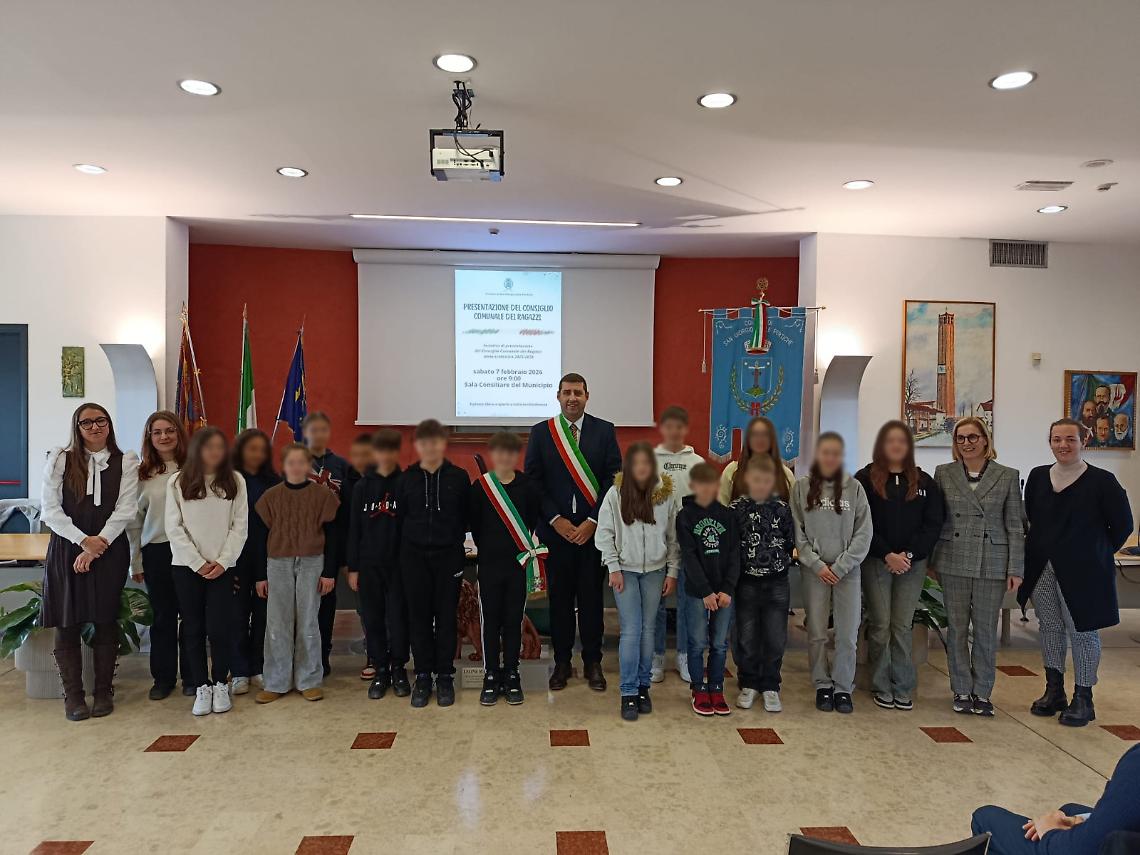 San Giorgio delle Pertiche. Presentato il nuovo Consiglio Comunale dei Ragazzi