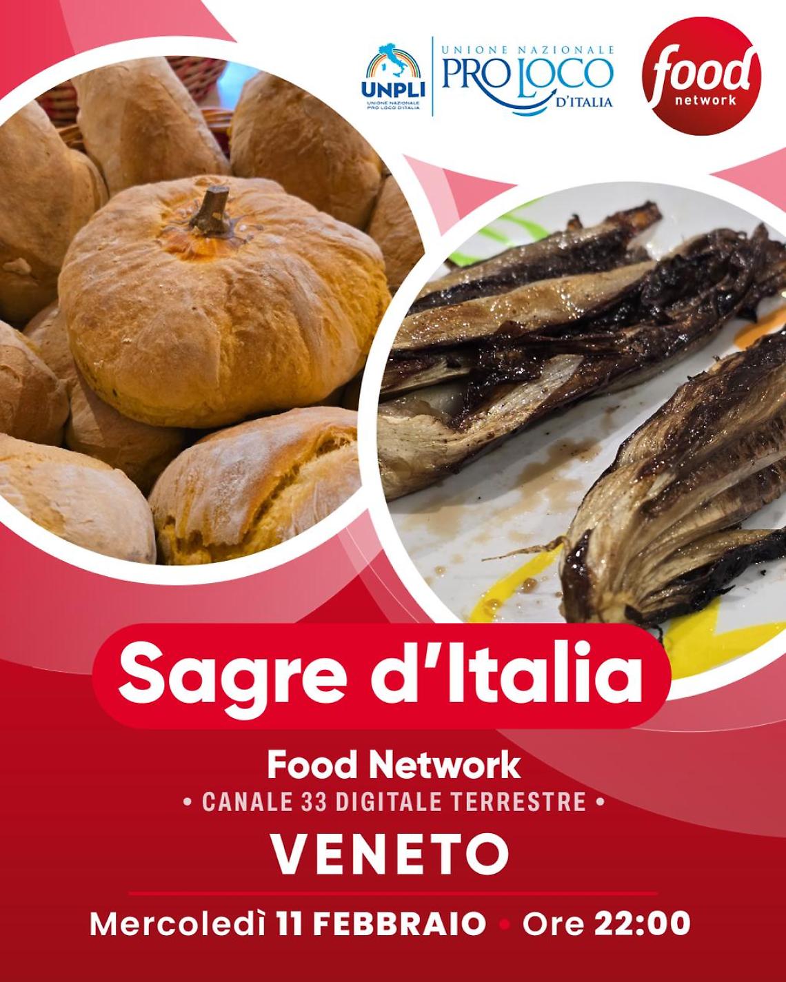 "Sagre d&rsquo;Italia" rende omaggio al Veneto: la tradizione delle Pro Loco protagonista su Food Network