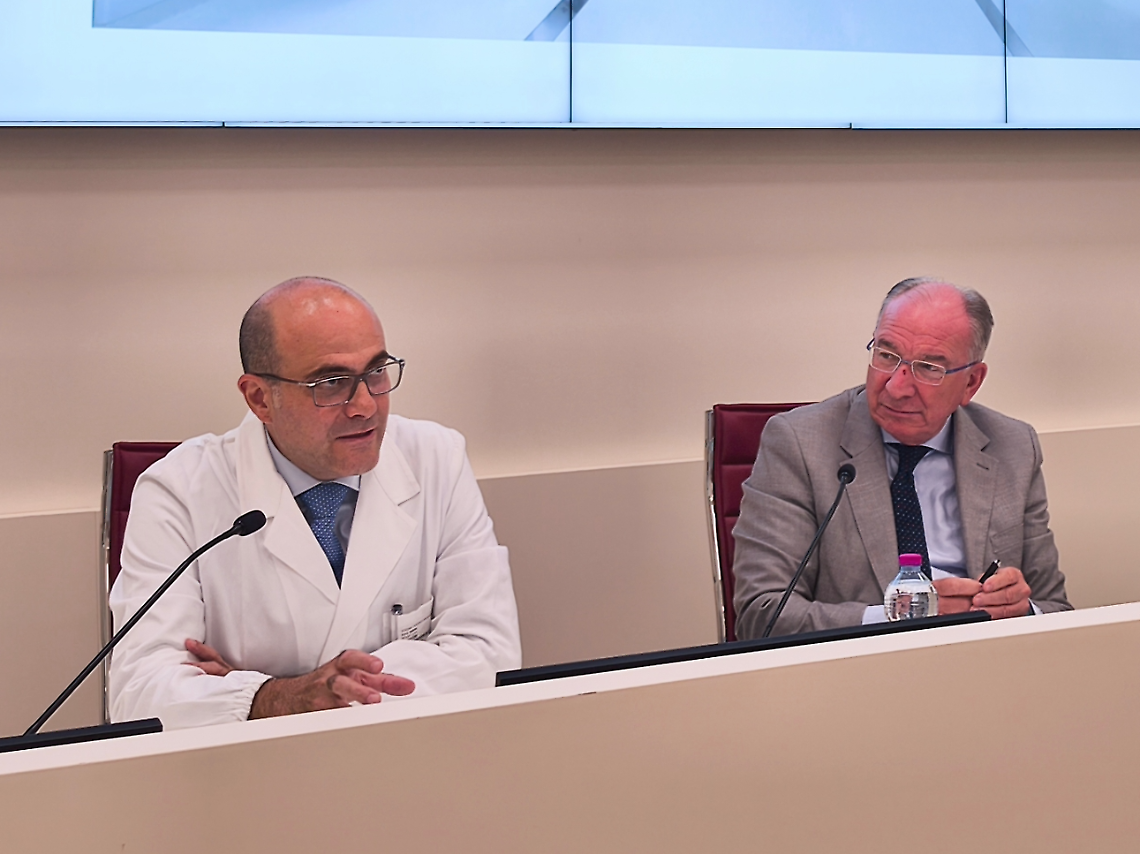 Il professor Denaro con il direttore Dal Ben