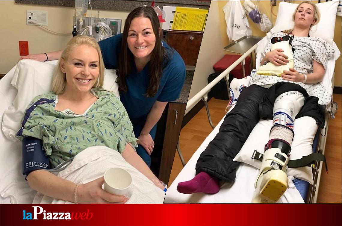 Lindsey Vonn dopo l'operazione