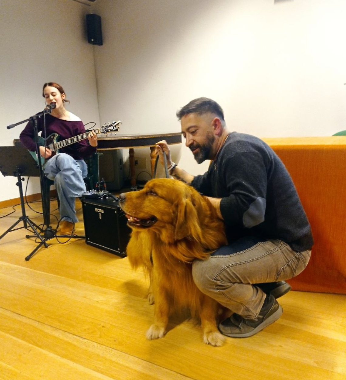 Vigonovo celebra la storia del golden retriever cieco