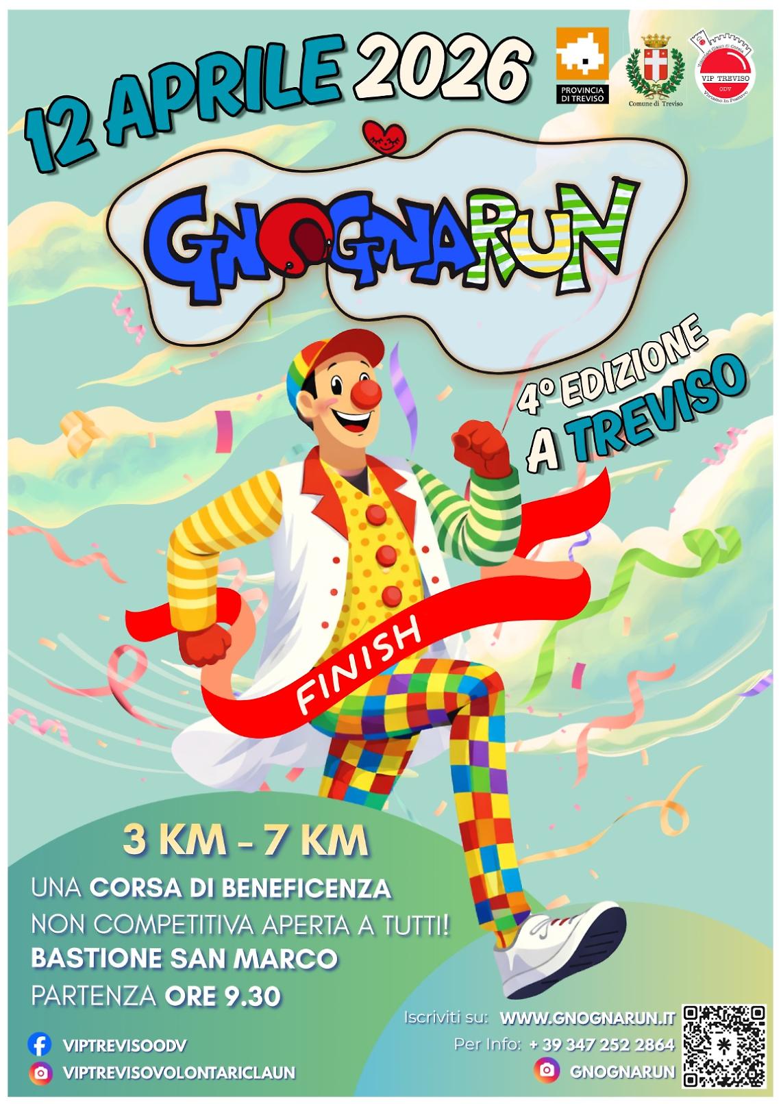 Treviso si colora di rosso: torna la GnognaRun, la corsa solidale dei clown di corsia