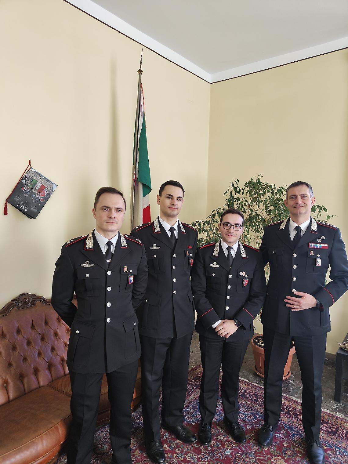 Due giovani ufficiali dell&rsquo;Arma completano il &ldquo;Training on the Job&rdquo; in Trentino