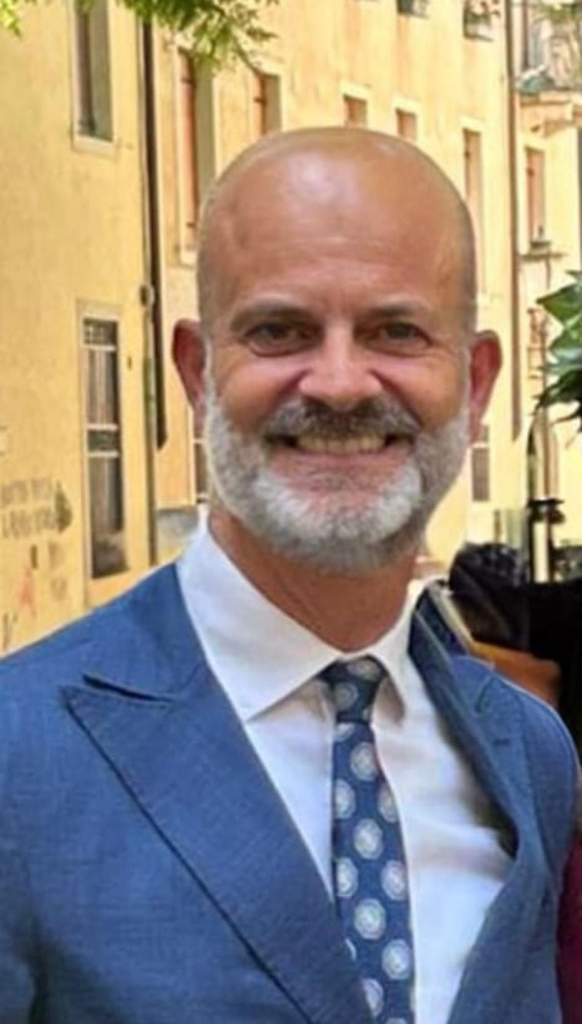 Il candidato sindaco di centrosinistra  Alberto Bettella