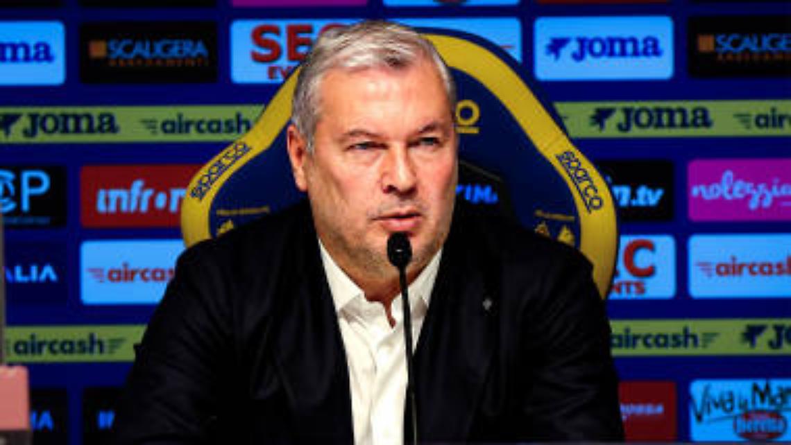 Sogliano sull&rsquo;Hellas Verona: "Situazione difficile, critiche s&igrave;, ma non la mancanza di rispetto"