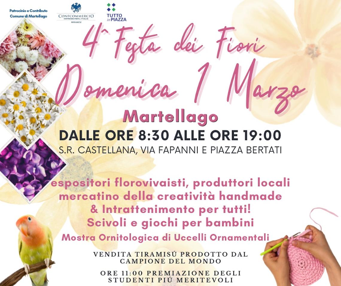 Florovivaismo, sapori e solidariet&agrave;, Martellago celebra la primavera con la 4&ordf; Festa dei Fiori
