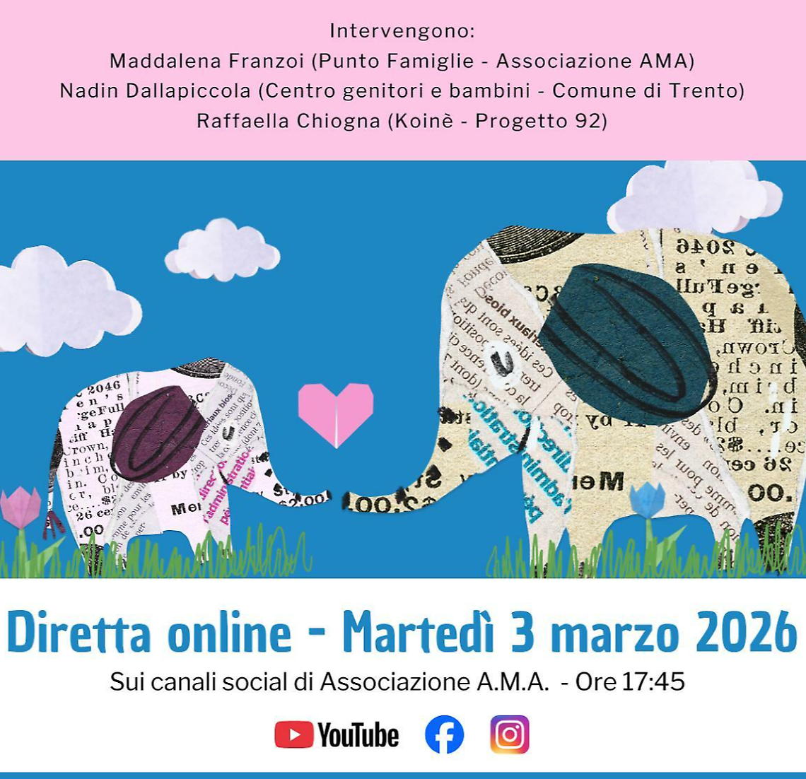 Trento, le cure che nutrono nell&rsquo;era digitale: marted&igrave; la diretta YouTube per famiglie