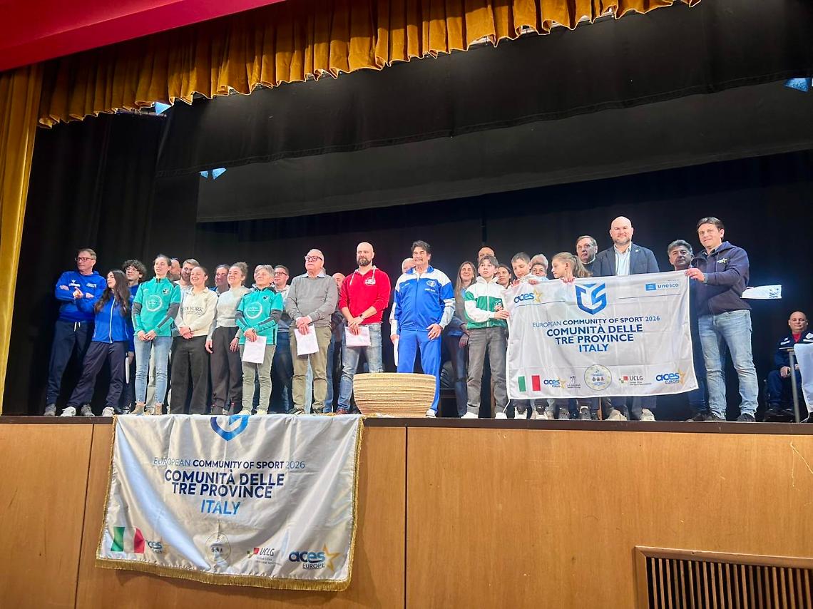 Martellago protagonista nella Comunit&agrave; Europea dello Sport 2026