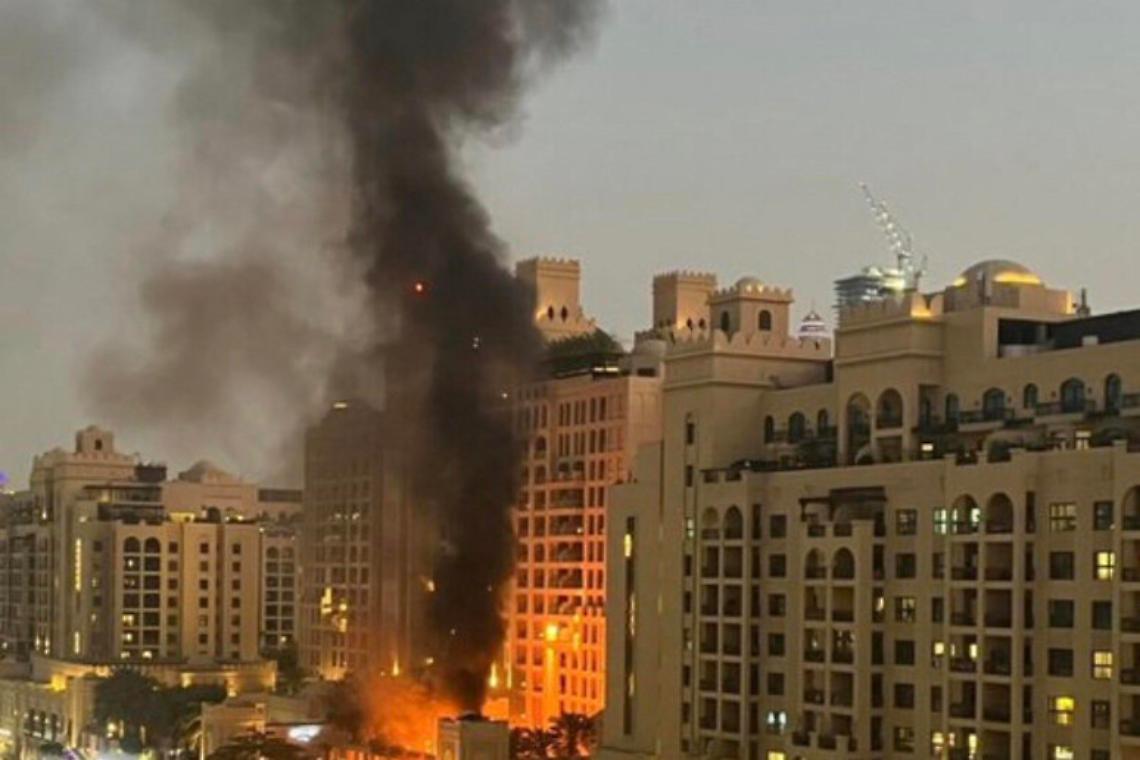 Dubai durante il bombardamento