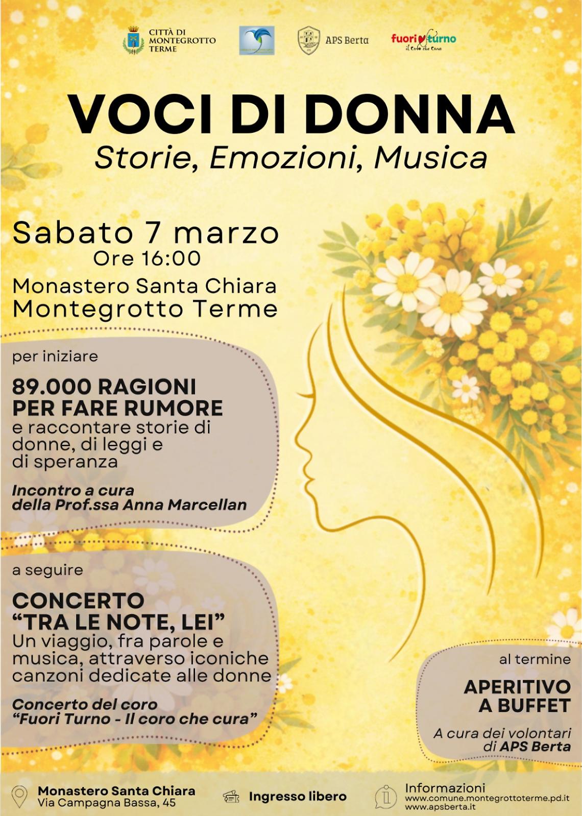 Montegrotto Terme celebra la Giornata della Donna tra arte, musica e riflessione