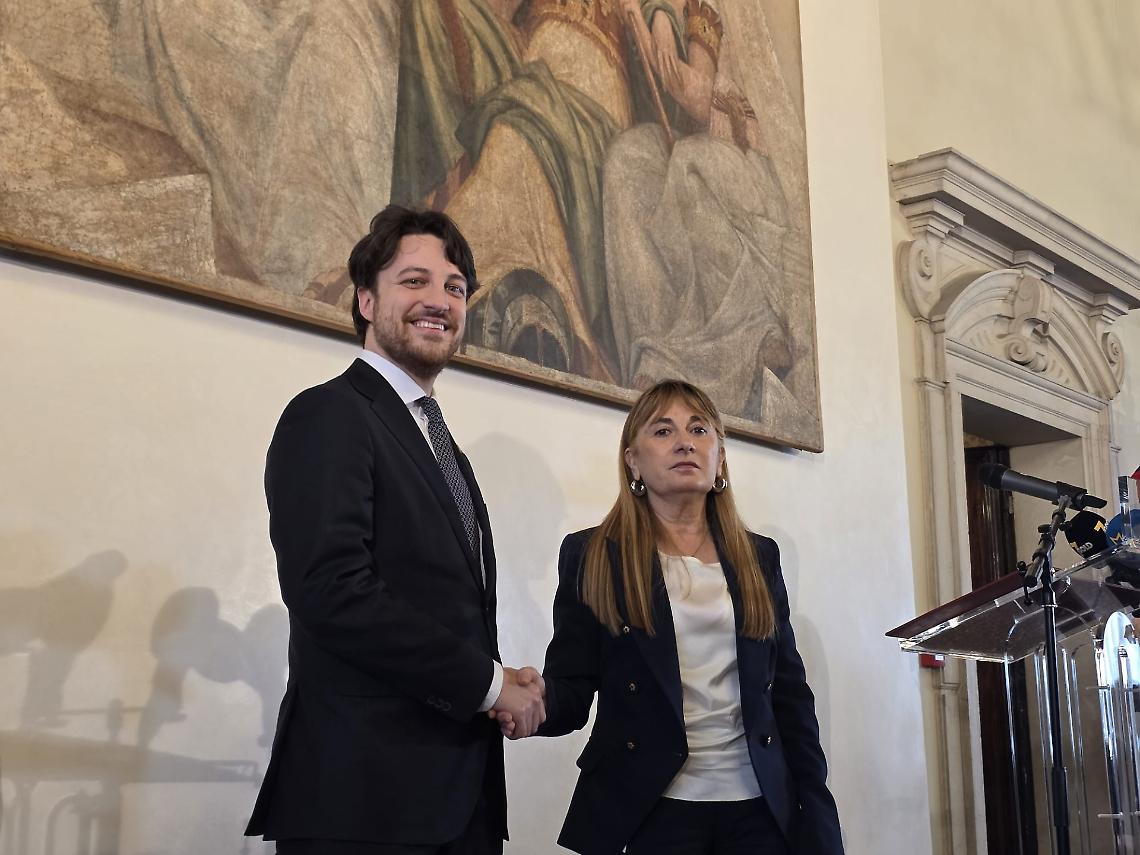 Alberto Stefani con Patrizia Simionato, nuova direttrice dello IOV