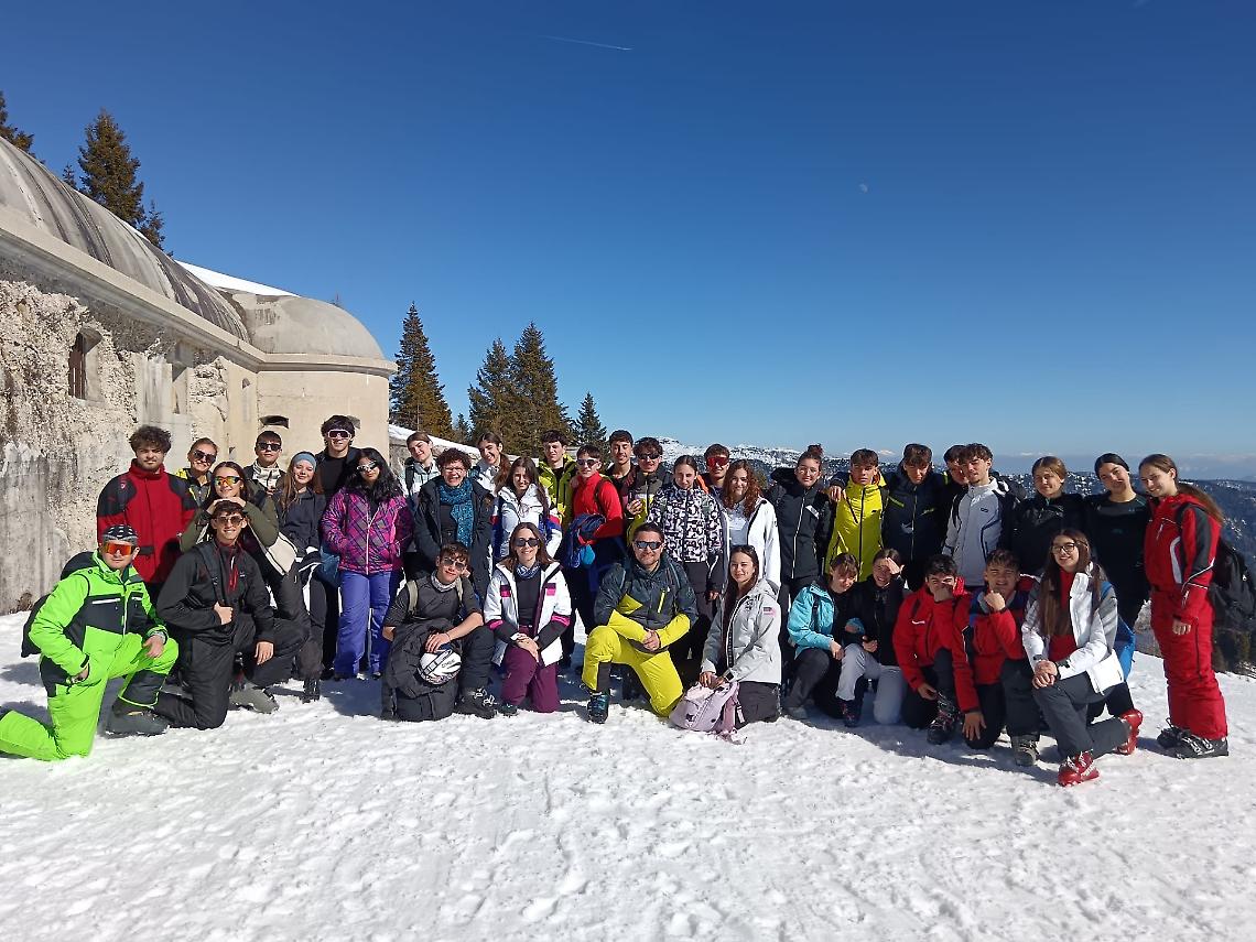 Voto 10 alla prima settimana bianca del liceo Paleocapa