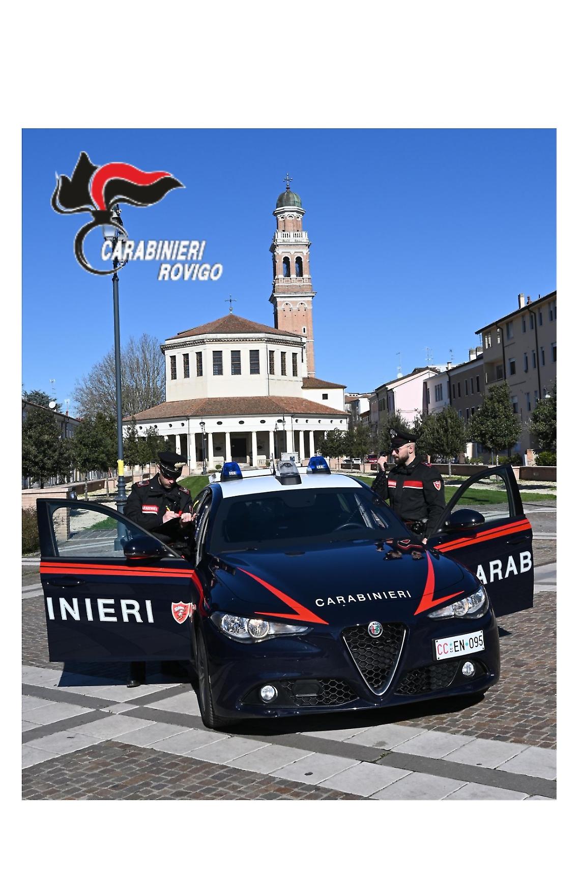Rovigo, controlli straordinari dei Carabinieri: denunciata una donna per guida in stato d&rsquo;ebbrezza e segnalato un giovane per droga