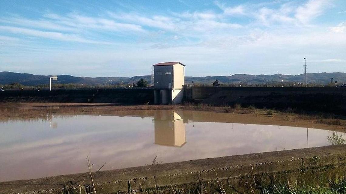Bacino di laminazione a Montebello Vicentino