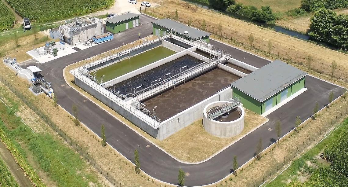 Lo stabilimento di Trentino Acque