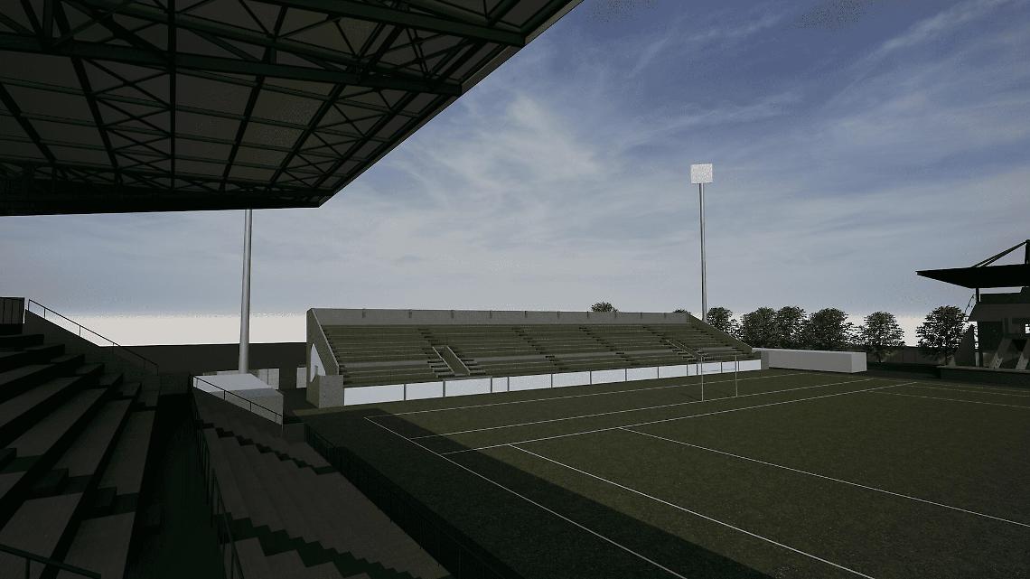 Progetto della nuova tribuna