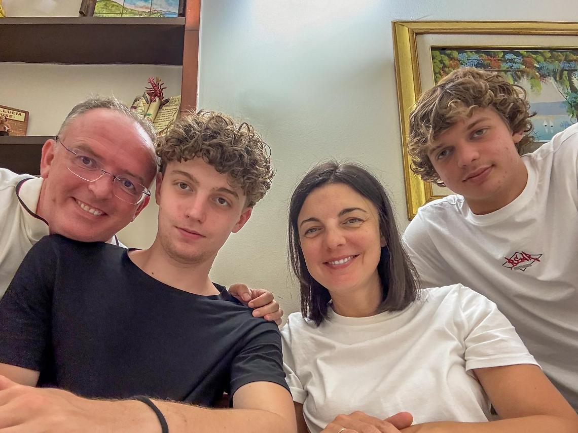 Marseglia e famiglia