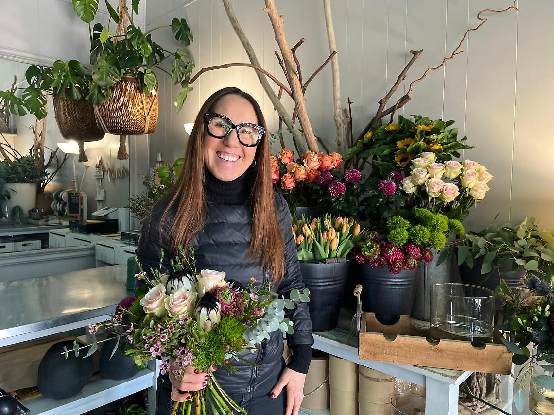 Daniela Beggio, titolare della fioreria di via San Marco a Padova