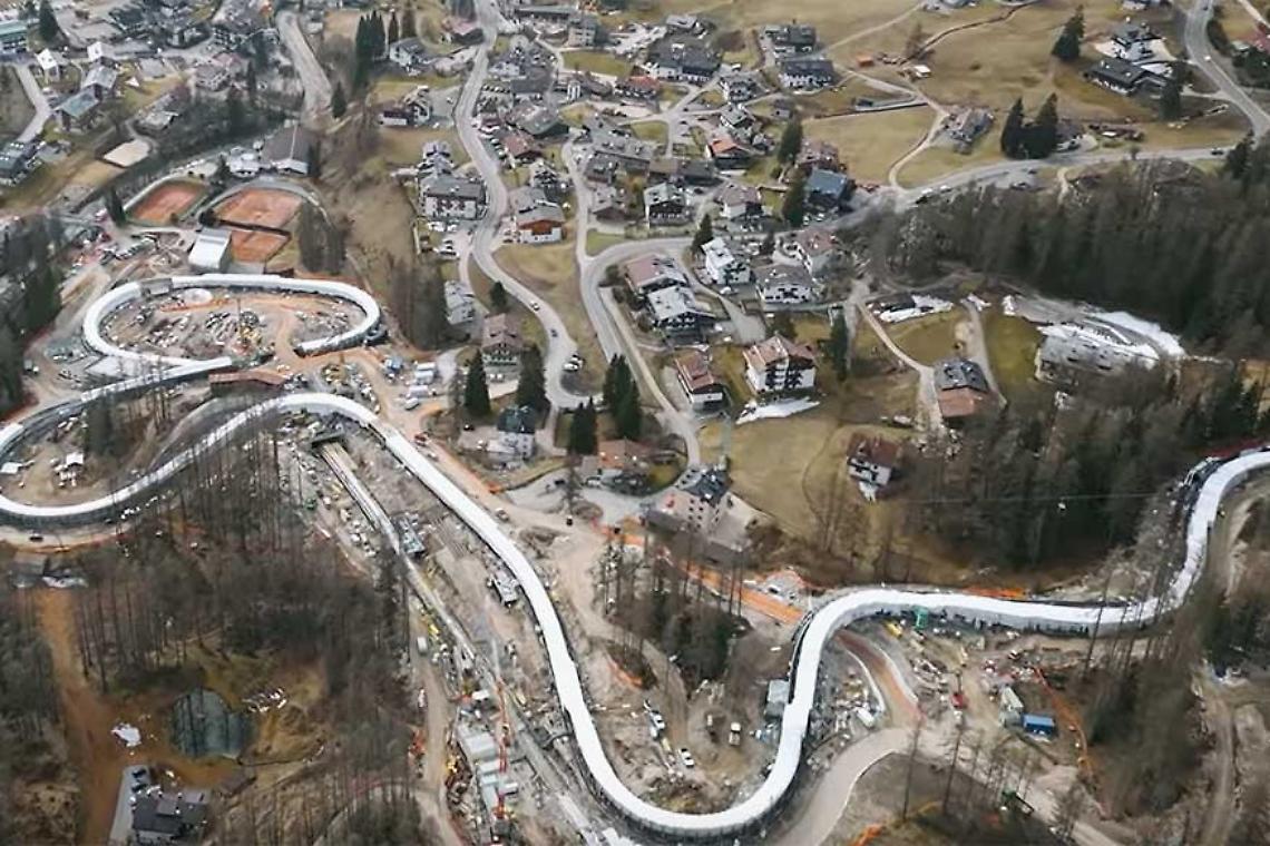 La pista da bob di Cortina