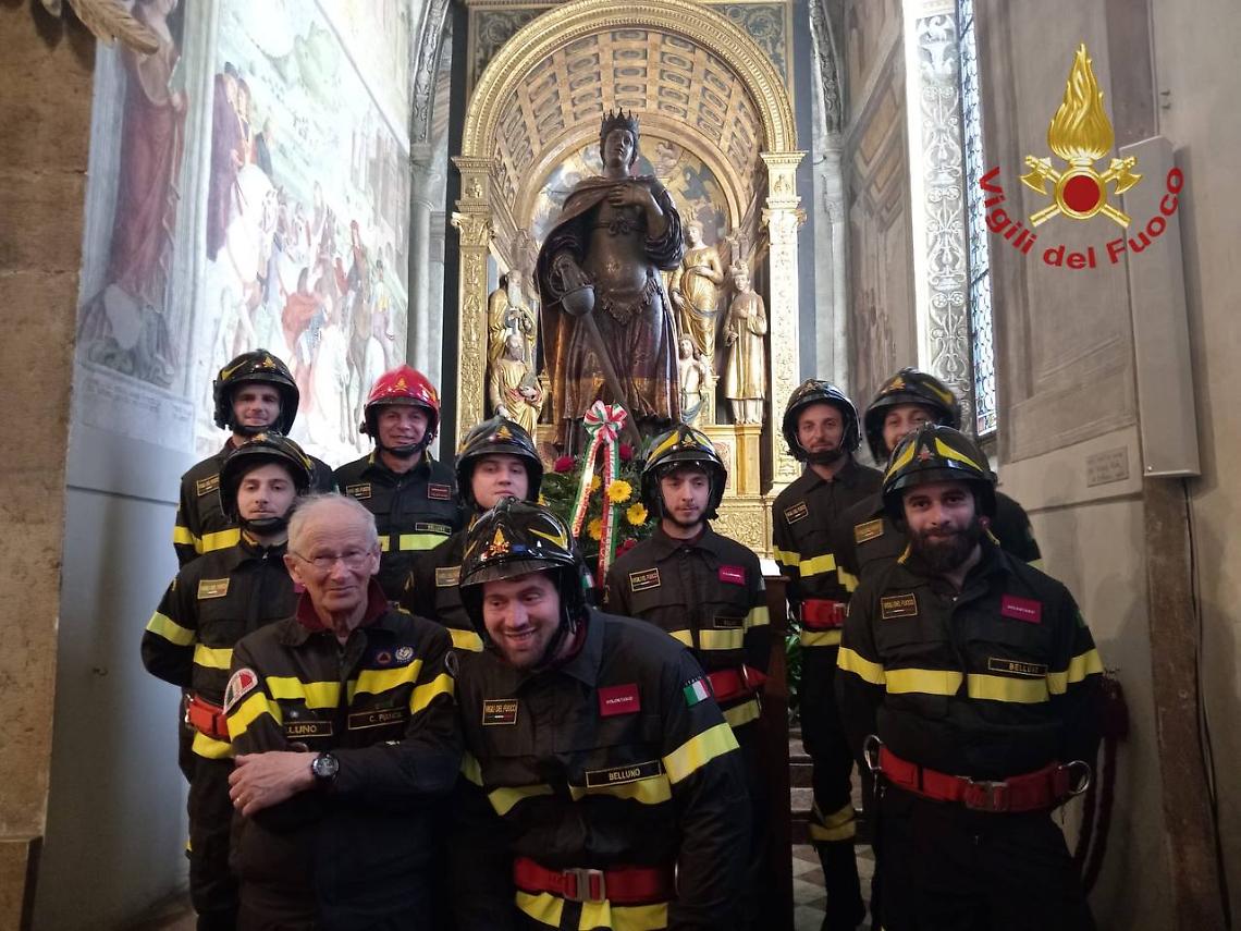Belluno celebra la Madonna Addolorata: processione con Santa Barbara