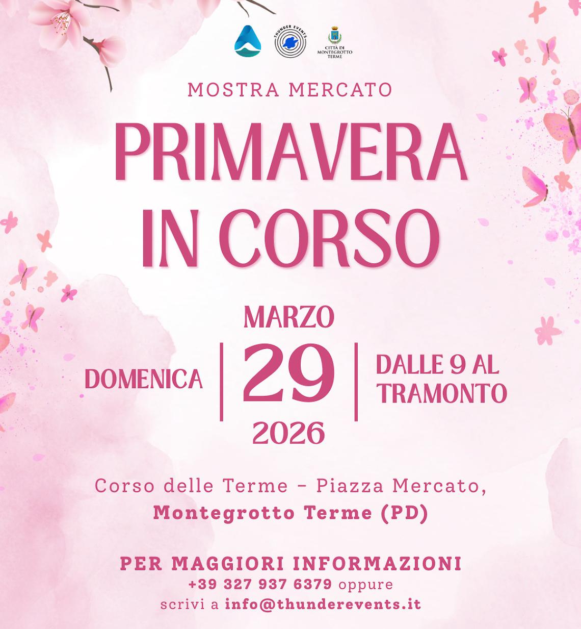 Montegrotto celebra l&rsquo;arrivo della primavera con "Primavera in Corso"