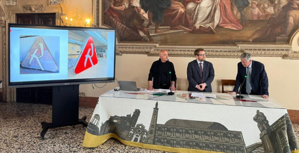 Vicenza celebra il recupero della storica &ldquo;R&rdquo; del Cotonificio Rossi: il simbolo torna in citt&agrave;