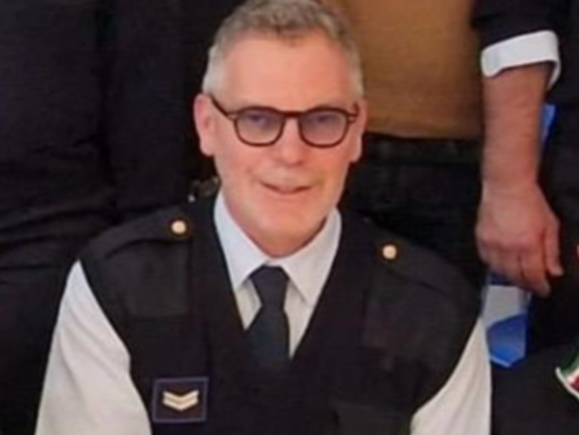 L'assistente scelto di Polizia Locale Enrico Gallo