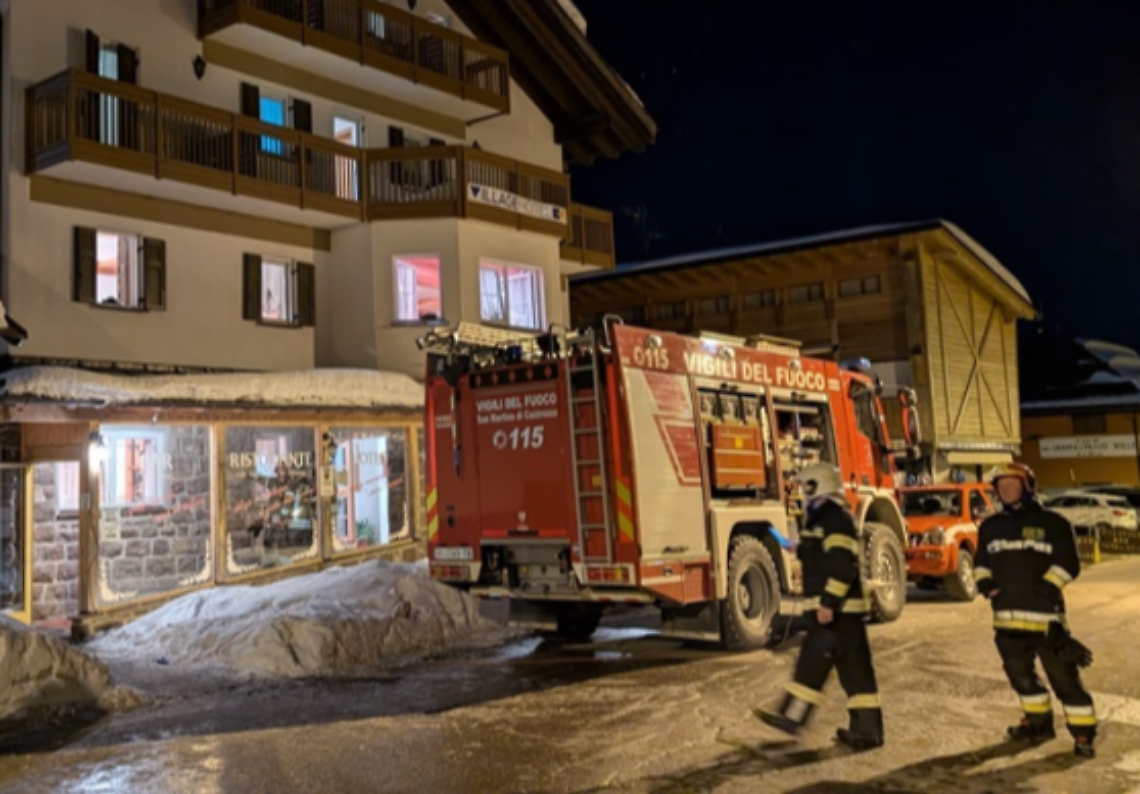 Foto dell'intervento dei Vigili del Fuoco